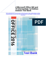 Illustrated Microsoft Office 365 and Office 2016 Intermediate 1St Edition Beskeen Test Bank Full Chapter PDF