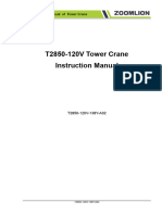 T2850-120V Tower Crane Instruction Manual