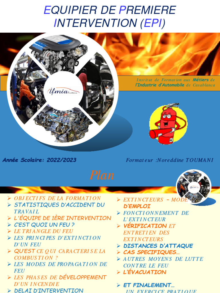 Formation Équipier de Première Intervention | PDF | La combustion ...