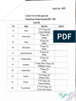 Class 12th Practical Date Sheet (2023-2024)