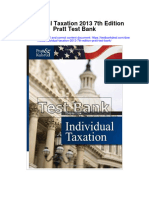 Individual Taxation 2013 7Th Edition Pratt Test Bank Full Chapter PDF