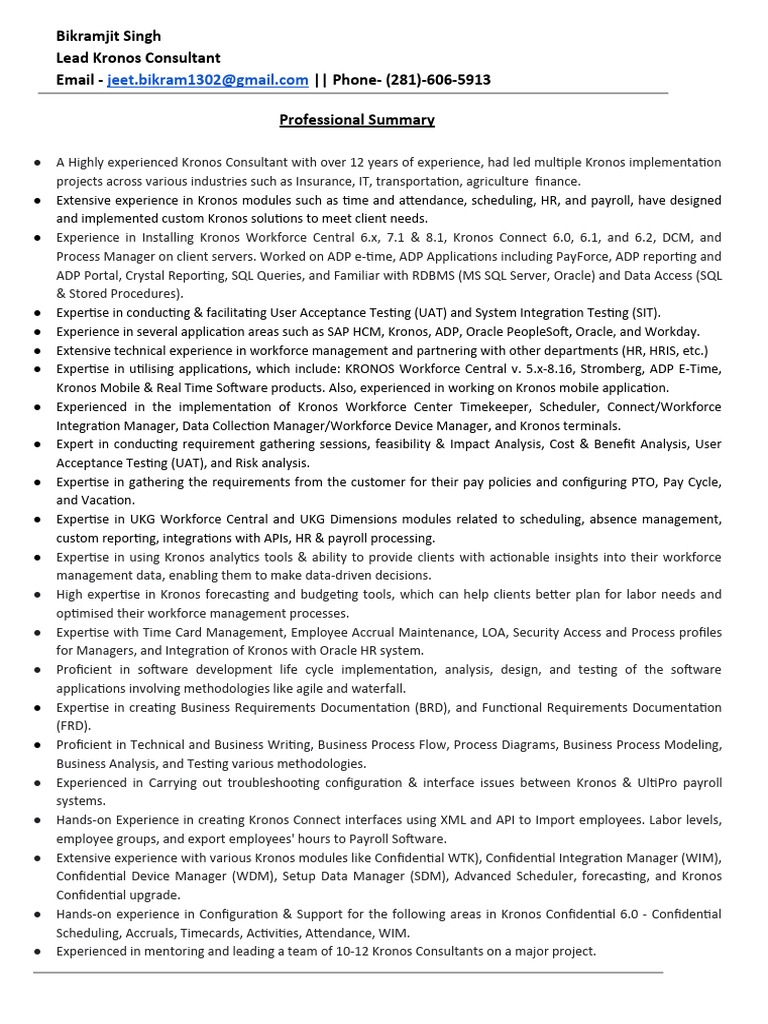 Bikramjit Resume | PDF | Business | Software Engineering