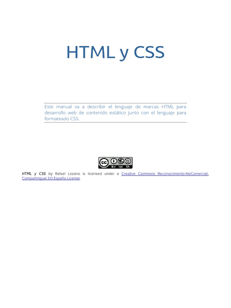HTML y CSS | PDF