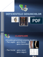 Curs 6 - Deficientele Genunchilor