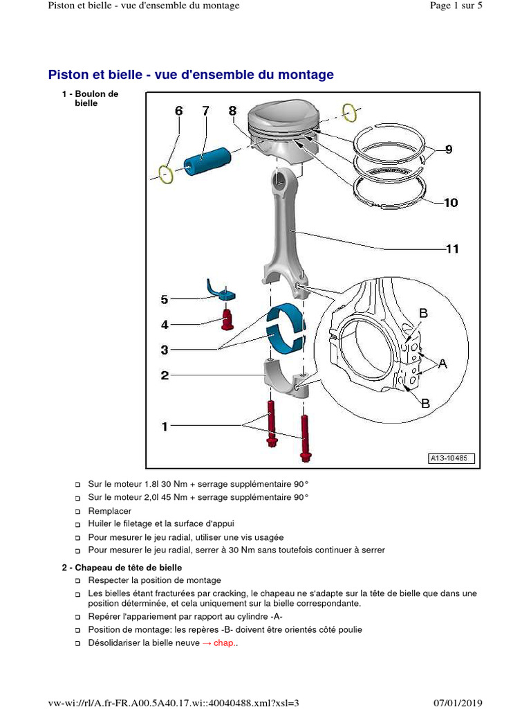 Cotes Bielle Piston Moteur CDNB PDF