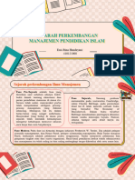 Sejarah Perkembangan Manajemen Pendidikan Islam: Euis Rina Handayani: 410121008