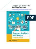 Systems Analysis and Design 11Th Edition Tilley Test Bank Full Chapter PDF
