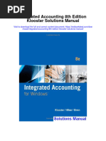 Integrated Accounting 8Th Edition Klooster Solutions Manual Full Chapter PDF