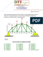 Statics Bowstring Truss Ex 2 Answers