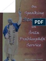 On Speaking Strongly in Srila Prabhupada's Service Smart