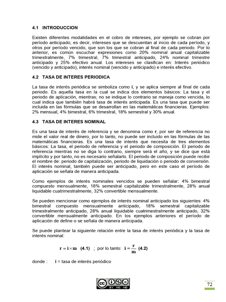 Matematicas - Financieras 72 91 | PDF | Interés | Tasas de interés