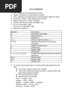 Data Handling