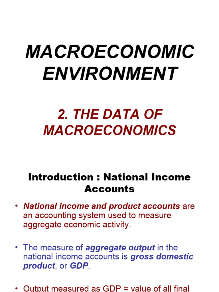 MEE - 2 - DATA OF MACRO (2021) - Class | PDF | Gross Domestic Product ...