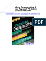 Intercultural Communication A Contextual Approach 7Th Edition Neuliep Test Bank Full Chapter PDF