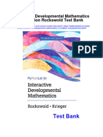Interactive Developmental Mathematics 1St Edition Rockswold Test Bank Full Chapter PDF