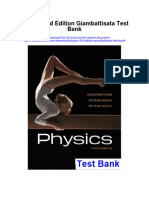 Physics 3Rd Edition Giambattisata Test Bank Full Chapter PDF