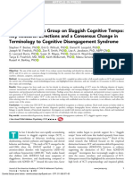 Report of a Work Group on Sluggish Cognitive Tempo. Pub 2022
