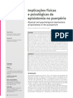 Implicaçoes Fisicas e Psicologicas Episiotomia No Puerperio