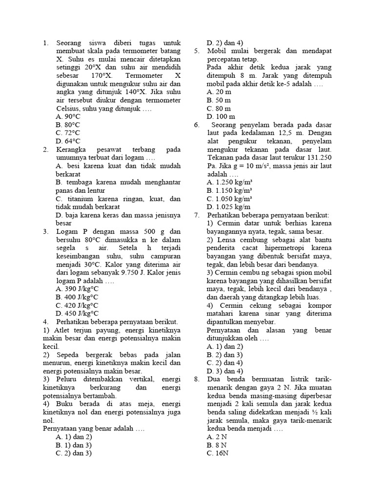 Latihan Soal Osn Pdf