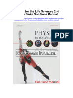 Physics For The Life Sciences 2Nd Edition Zinke Solutions Manual Full Chapter PDF