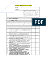 Programa de Auditoria IGV-renta