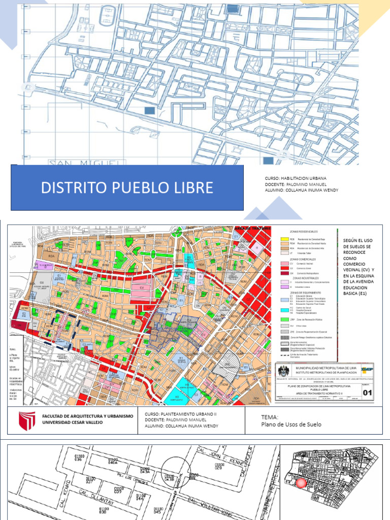 Mapa de Usos de Suelo en Pueblo Libre | PDF
