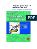 Ebook Clinical Laboratory Immunology 1St Edition Mahon Test Bank Full Chapter PDF