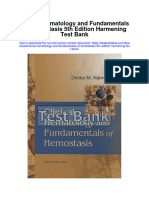 Ebook Clinical Hematology and Fundamentals of Hemostasis 5Th Edition Harmening Test Bank Full Chapter PDF