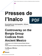 Controversy On The Borgia Group Codices