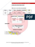 Countable & Uncountable Nouns - Lesson 1