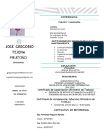 Curriculum Jose Tejena