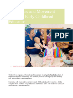 Why Music and Movement Matter in Early Childhood Education