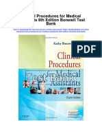 Download ebook Clinical Procedures For Medical Assistants 8Th Edition Bonewit Test Bank full chapter pdf