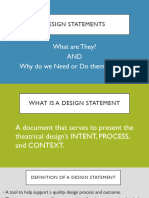 Design Statements PowerPoint