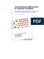 Political Science Research Methods 8Th Edition Johnson Test Bank Full Chapter PDF