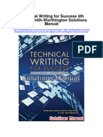 Technical Writing For Success 4Th Edition Smith Worthington Solutions Manual Full Chapter PDF