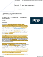 Operating System Models - Operations and Supply Chain Management