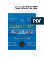 Ebook Cognition Exploring The Science of The Mind 5Th Edition Reisberg Test Bank Full Chapter PDF