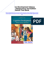 Ebook Cognitive Development Infancy Through Adolescence 2Nd Edition Galotti Test Bank Full Chapter PDF