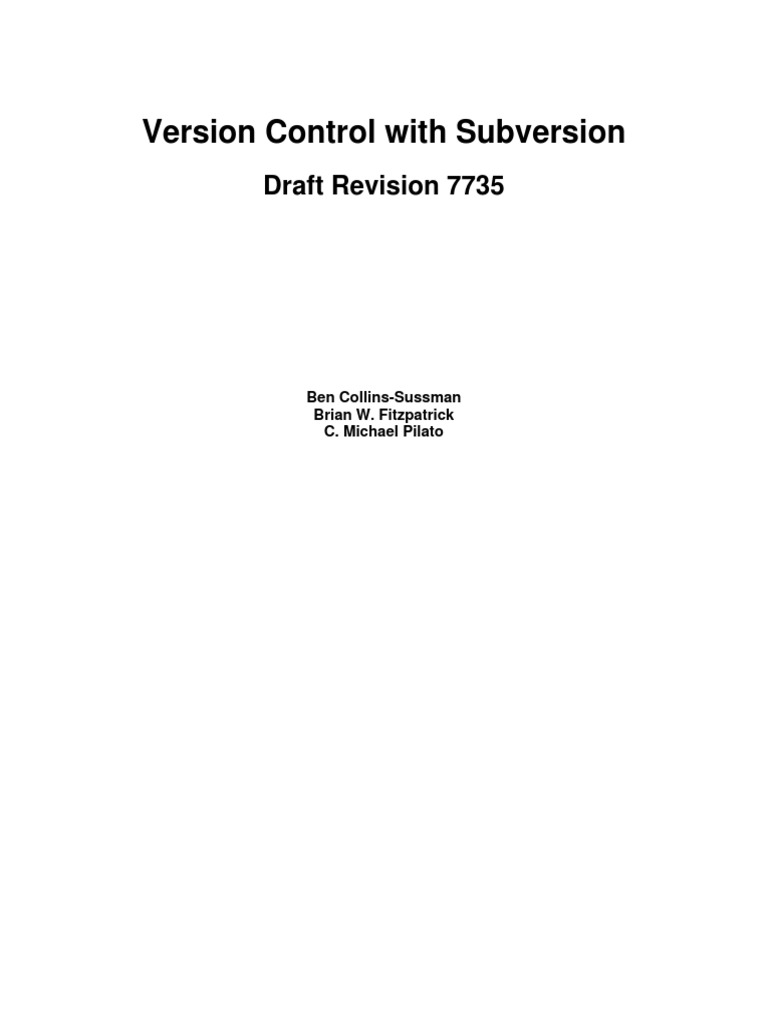 Subversion Cvs Book | PDF | Version Control | Apache Http Server