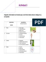 Actividad 3. Tabla Seres