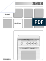 Zanussi ZCG558GW1 használati