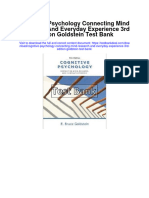 Ebook Cognitive Psychology Connecting Mind Research and Everyday Experience 3Rd Edition Goldstein Test Bank Full Chapter PDF