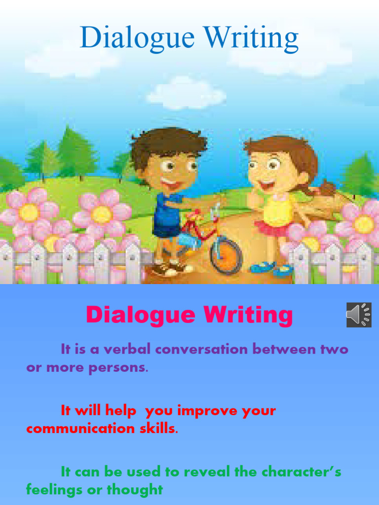 Dialogue Writing | PDF