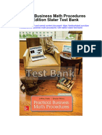 Download Practical Business Math Procedures 12Th Edition Slater Test Bank full chapter pdf