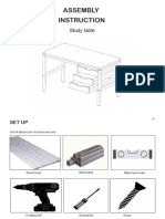 Study Table Assembly Manule