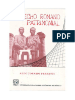 Copia de Derecho Romano Patrimonial - Ferretti Aldo Topasio