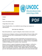 UNODC Discurso de Apertura Tema #1