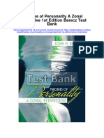 Theories of Personality A Zonal Perspective 1St Edition Berecz Test Bank Full Chapter PDF