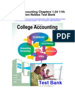 Ebook College Accounting Chapters 1 24 11Th Edition Nobles Test Bank Full Chapter PDF